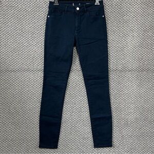 DL1961 Black Skinny Jeans with Classic Stitching